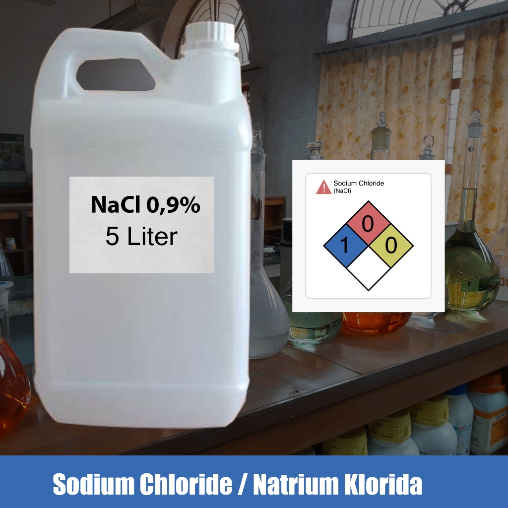 Larutan NaCl 0,9% / Larutan Natrium Klorida 0,9% / Sodium Chloride / Larutan Garam 5 Liter 0,9%