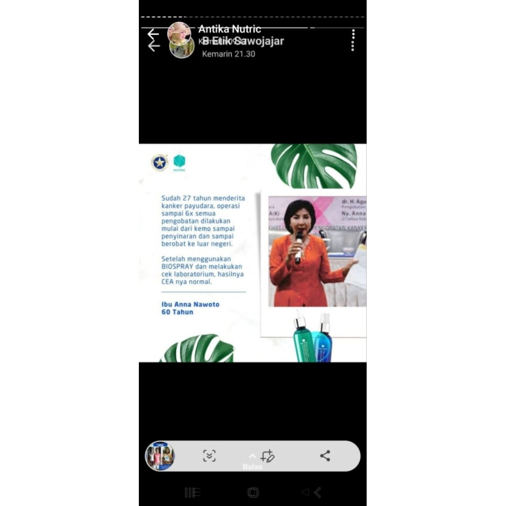 Biospray bio nutric Reguler.