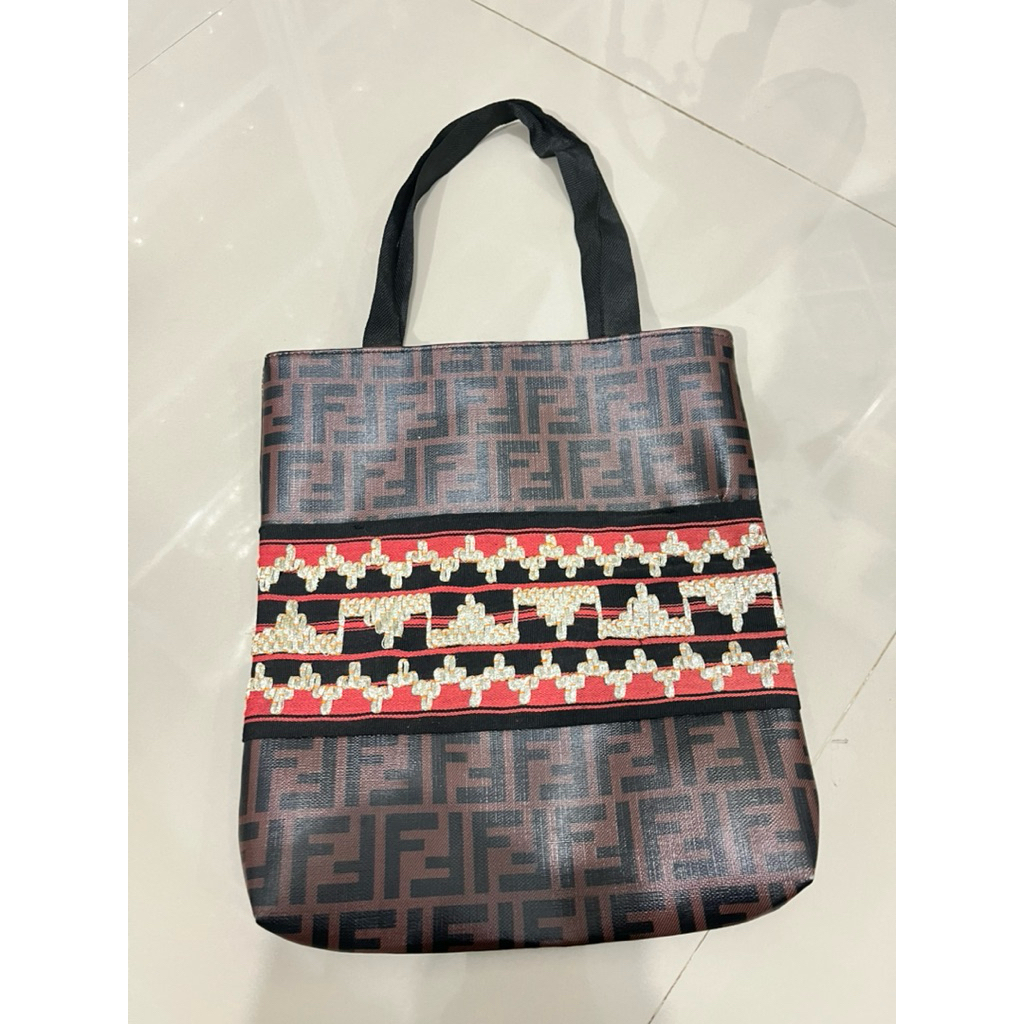 tas hampers / tas jinjing / totebag / goodiebag tapis lampung