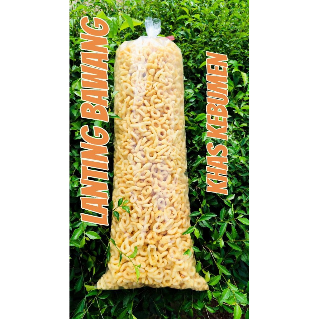 lanting bawang termurah ukuran 1kg lanting bawang angka 8 khas kebumen 1bal 1kg enak renyah kualitas
