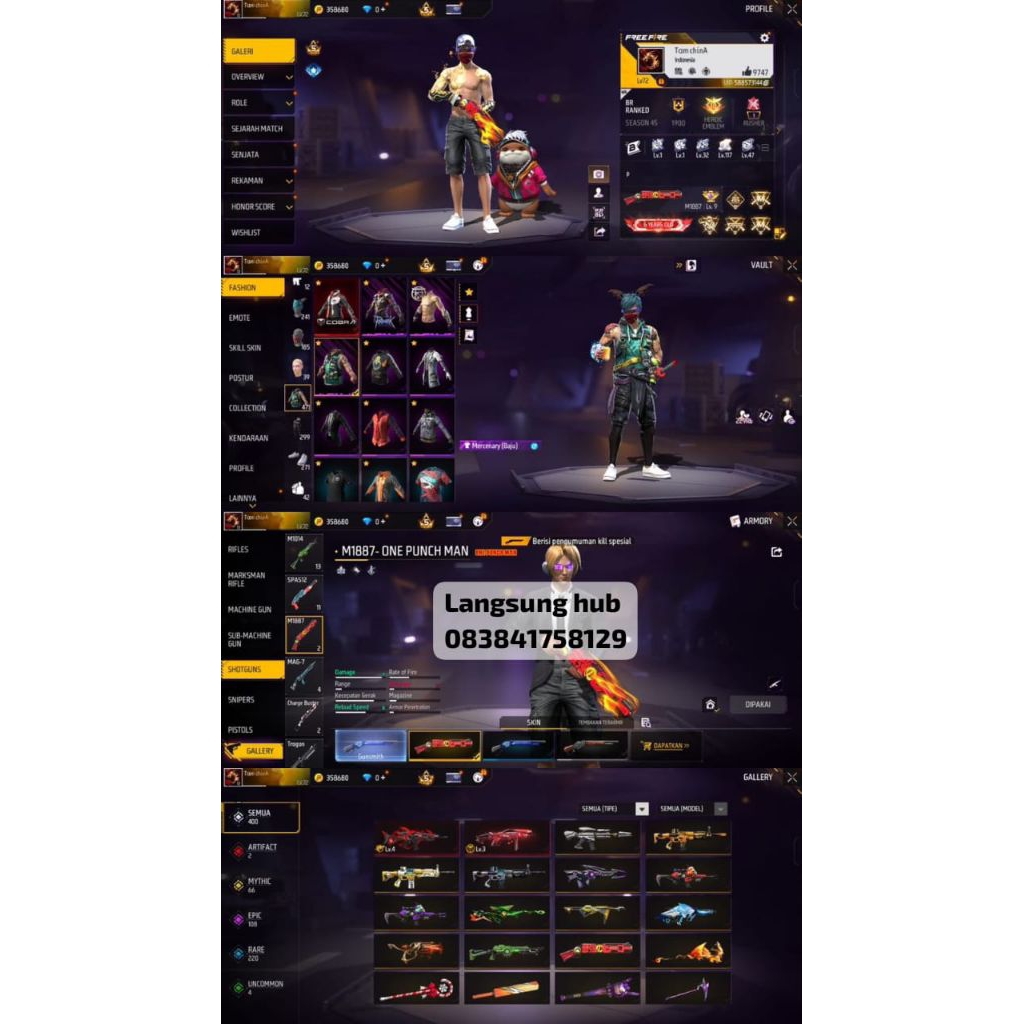 akun ff sultan murah