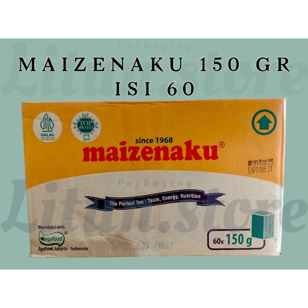 

[HARGA 1 DUS/KARTON] MAIZENAKU 150 GR ISI 60 PCS TEPUNG JAGUNG UNTUK PENGENTAL SUP ATAU SAUS DAN LAINNYA 150GR