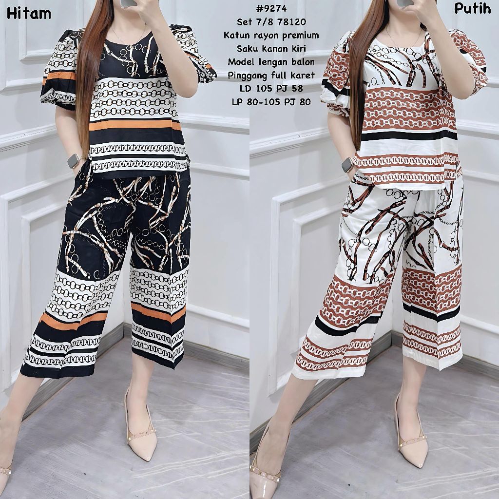 Setelan 9274 Set 7/8 78120 Katun Rayon Premium - VF