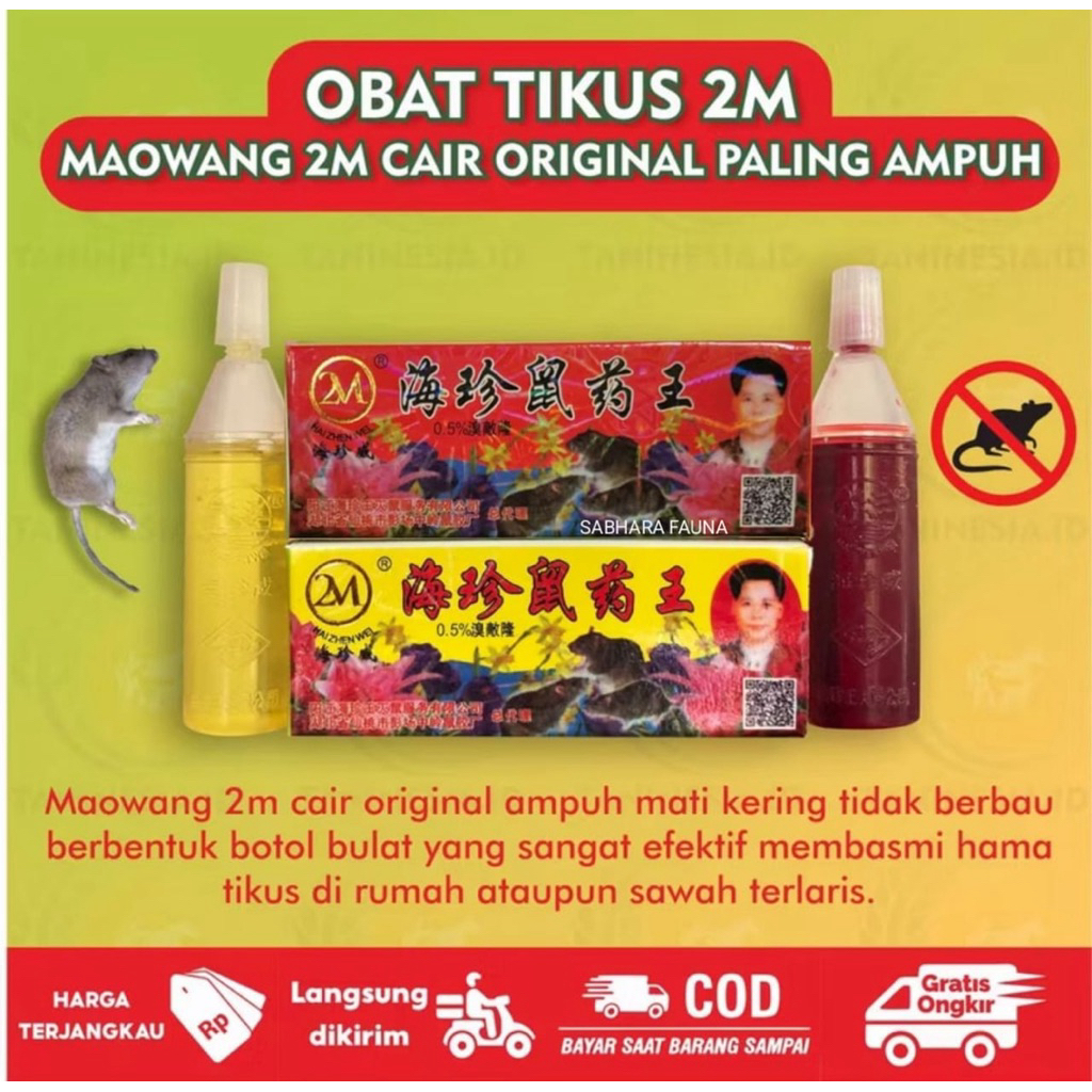 RACUN TIKUS 2M CAIR TETES DIJAMIN 100% AMPUH