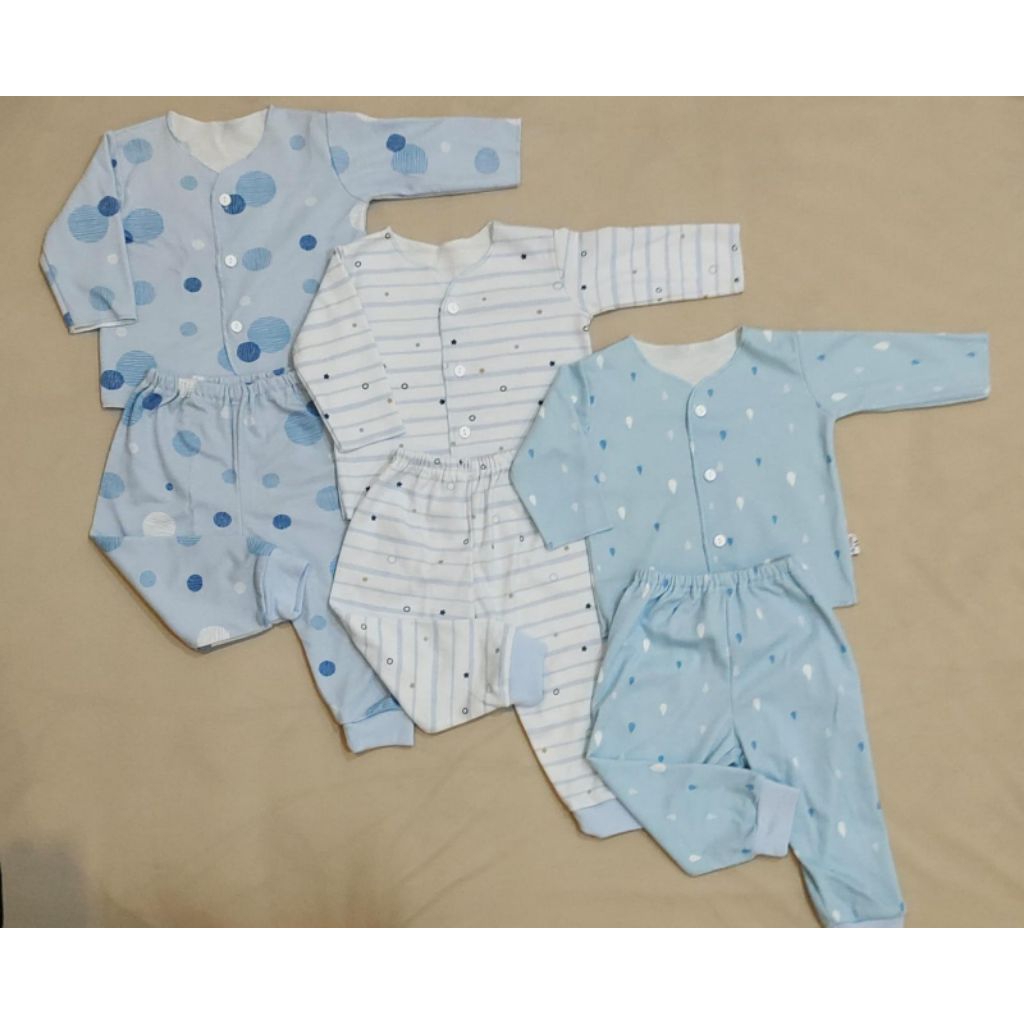SET SETELAN BAJU TIDUR BAYI MERK LIBBY MOTIF LAKI-LAKI