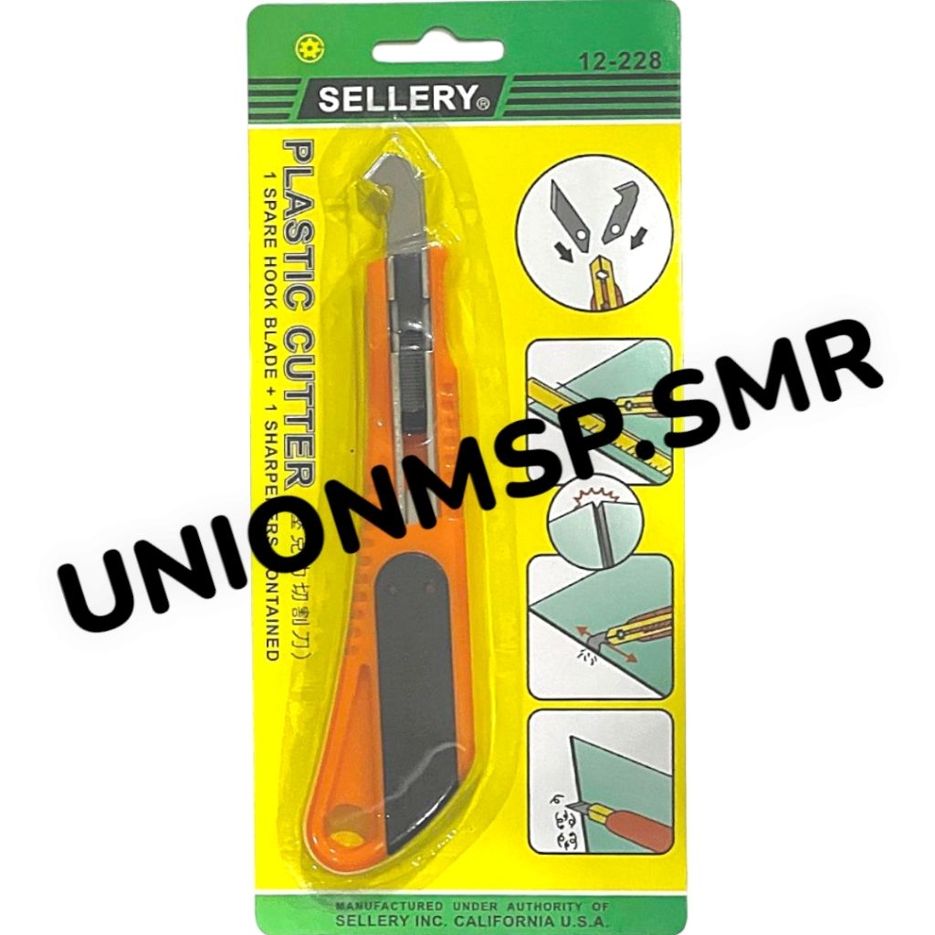 

SELLERY 12-228 Plastic Cutter - Pisau Potong Akrilik Mika Kaca Alat Pemotong Plastik Serbaguna + Mata Cadangan
