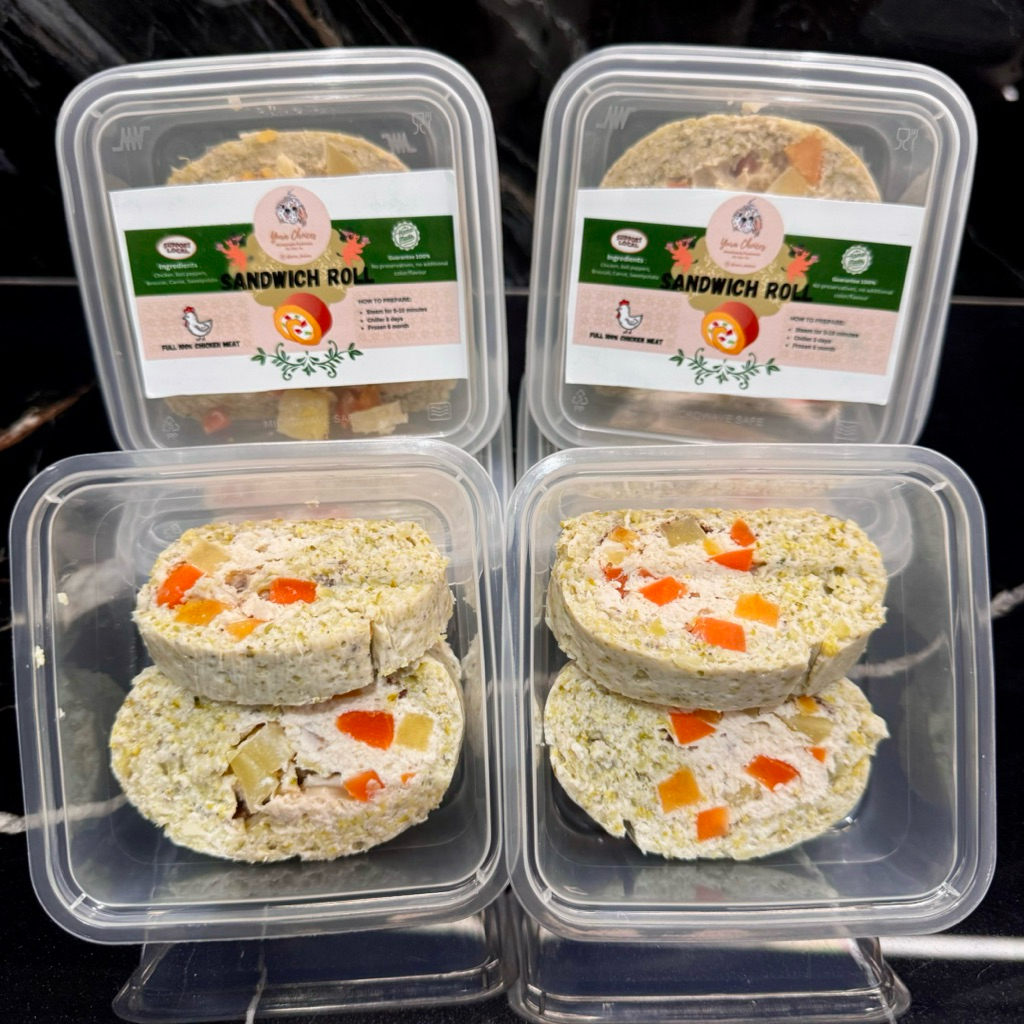 CHICKEN SANDWICH ROLL Dog Gourmet | Makanan Anjing | Snack Anjing | Sandwich Anjing