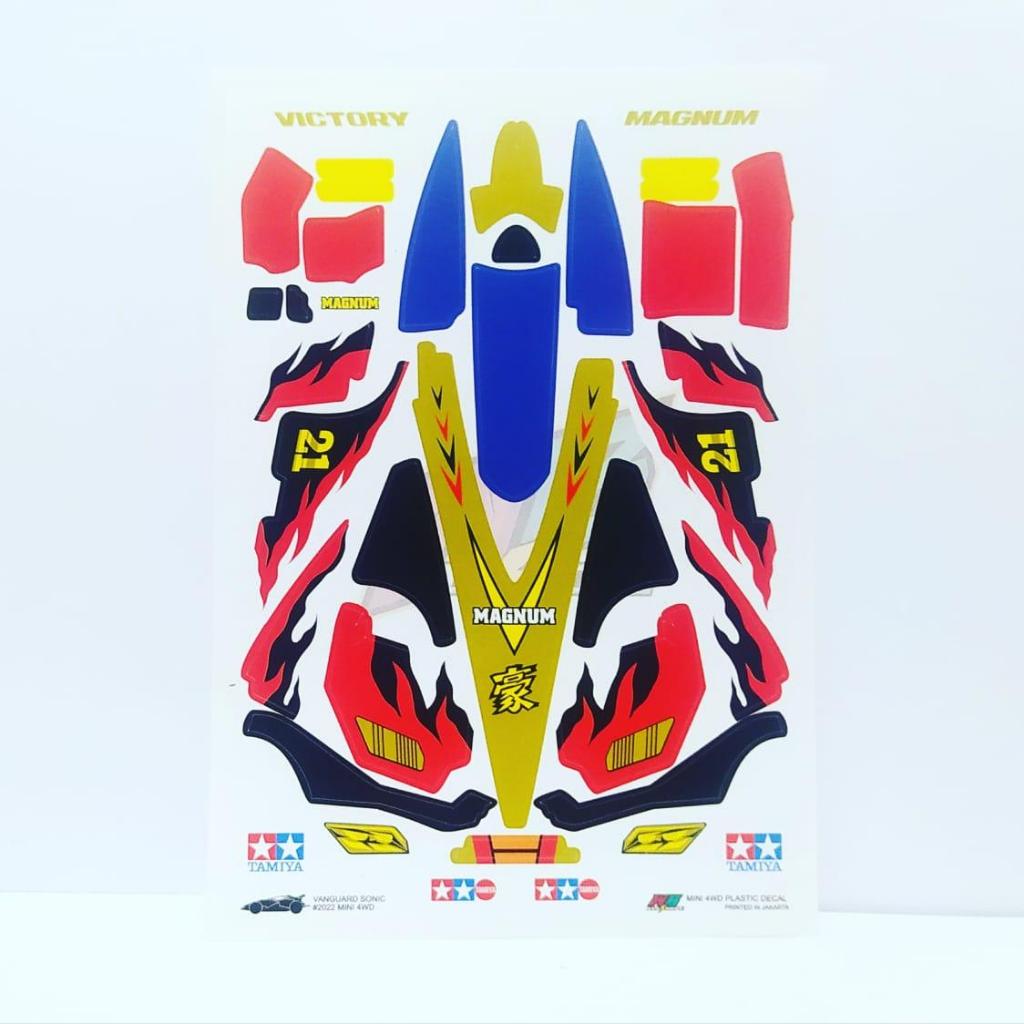 Stiker Victory Magnum - 21th - Body Putih - Vinnyl Lam. Glossy