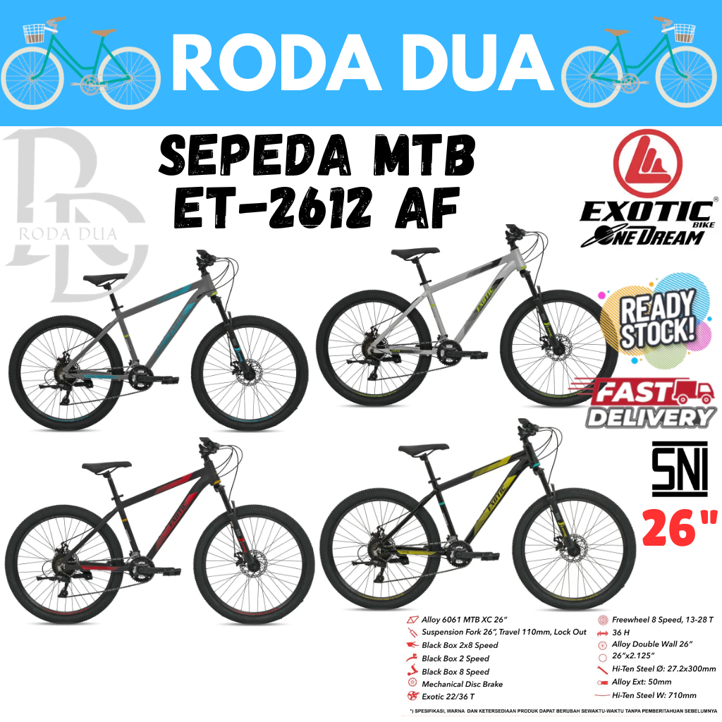 SEPEDA MTB - SEPEDA GUNUNG UKURAN 26 ET 2612 AF
