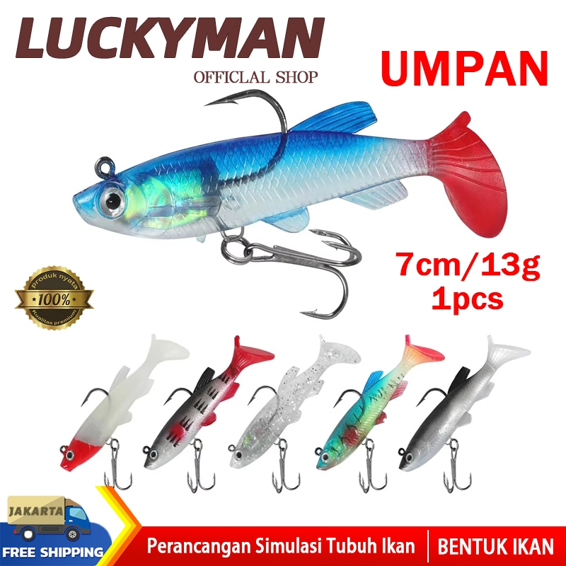 【Promosi 】umpan casting/umpan pancing/umpan katak karet/umpan karet lunak