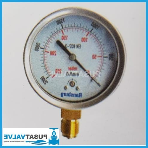 Pressure Gauge RWS 1990 Ransburg 4" / Manometer