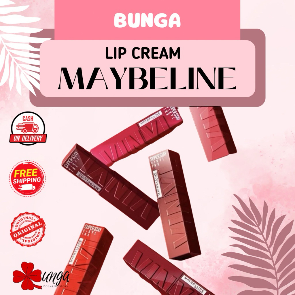 BUNGA - [SALE Expired 2026] Maybelline Super Stay Vinyl Ink Lip Cream / Maybelline Vinyl Ink Lip Cre