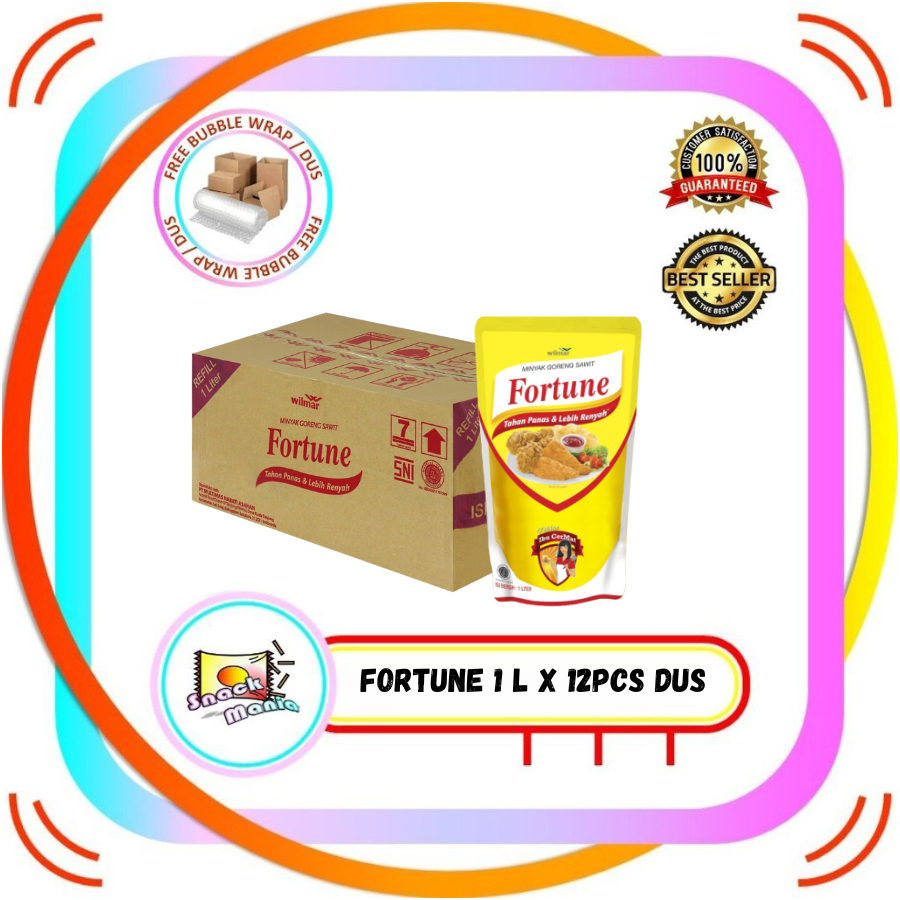 

Fortune Minyak Goreng Pouch ~ 1 Liter x 12 pcs DUS