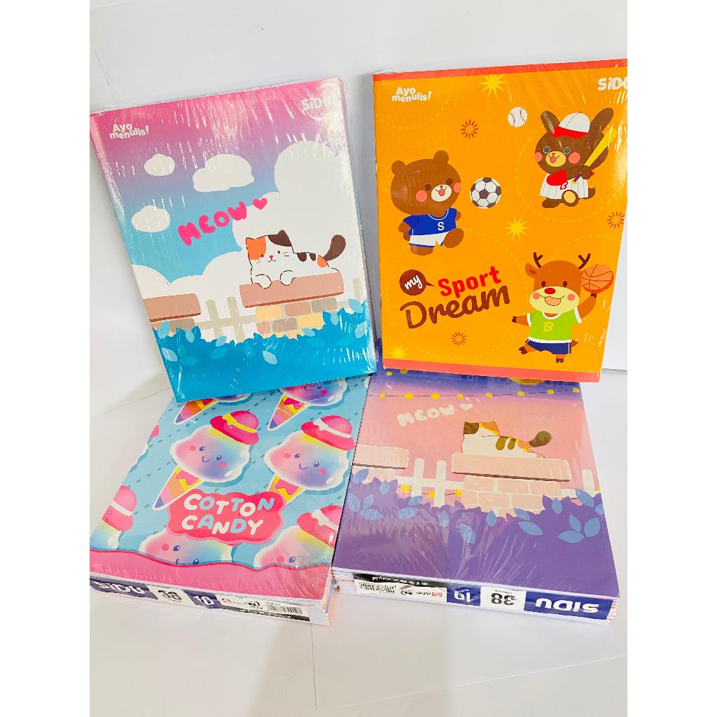

BUKU TULIS SIDU ISI 38 BERGARIS (1 PACK ISI 10 BUKU)