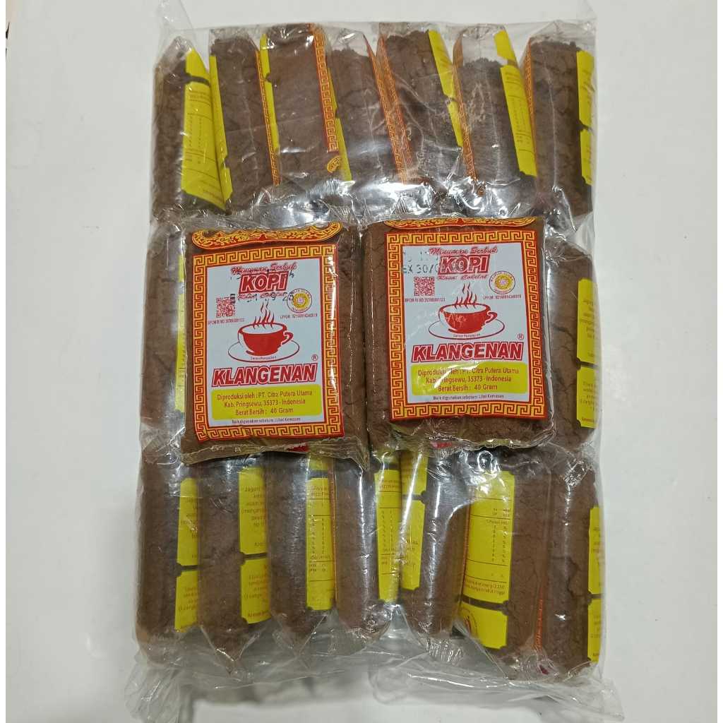 

Kopi Bubuk Klangenan rasa coklat isi 21/40gr, Kopi robusta lampung klangenan 800gr