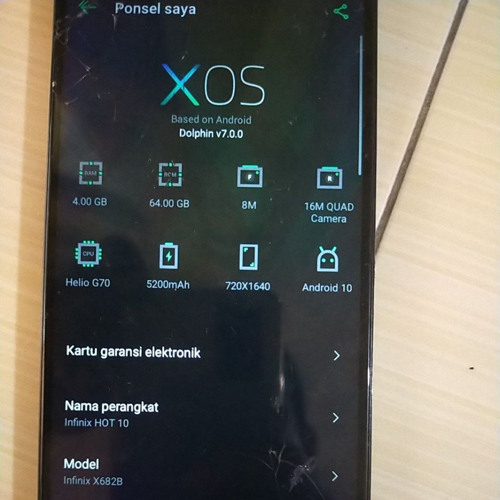 mesin infinix hot 10 x682B