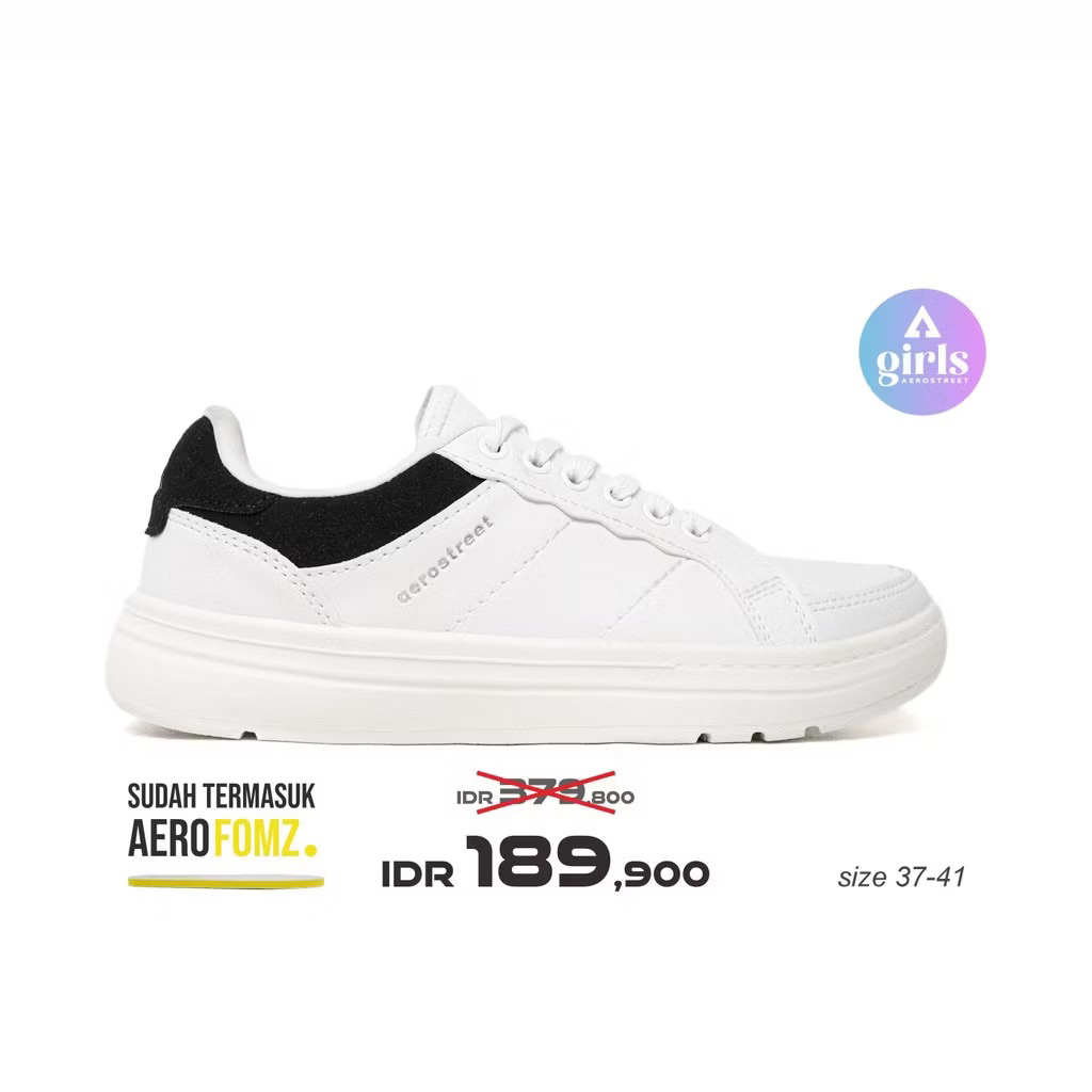 SEPATU AEROSTREET NAURA HITAM ORIGINAL
