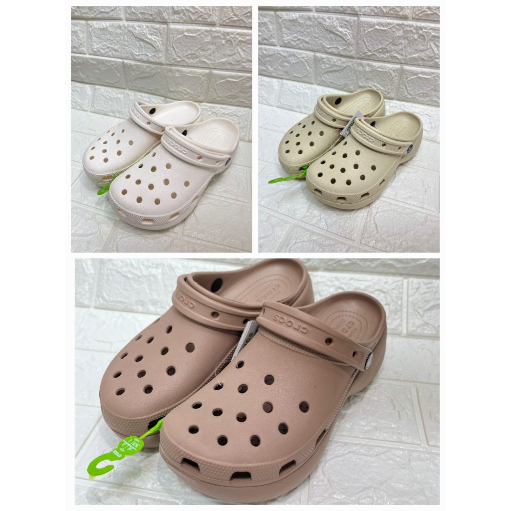 Sandal Crocs Platform Clog Sandal Wanita Lucu Elegan