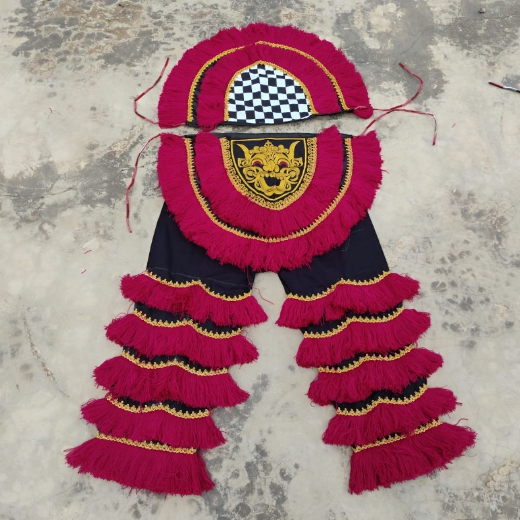 Celana Barongan Dewasa Embong Bordir / Merah Maroon