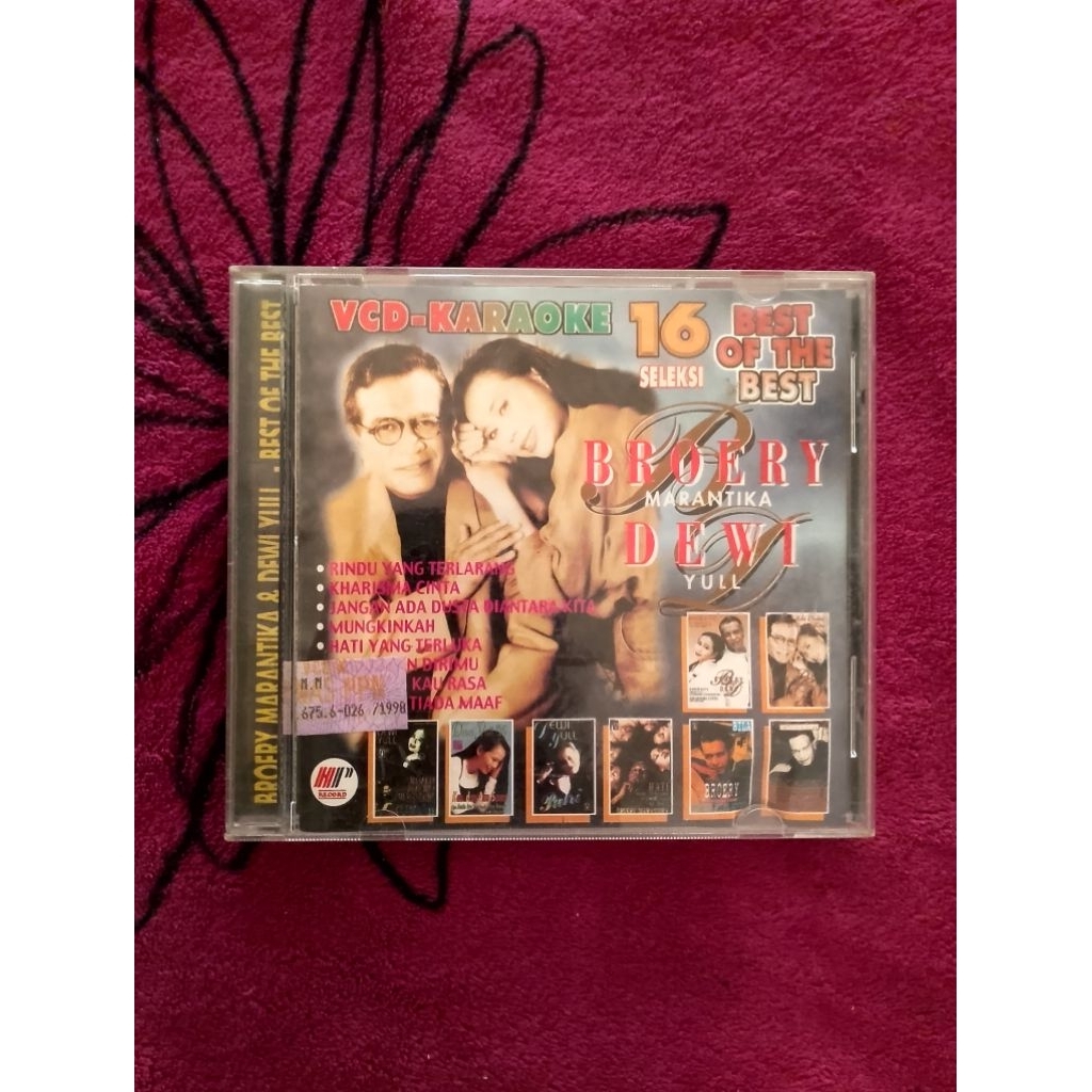 VCD KARAOKE - 16 SELEKSI BEST OF THE BEST BROERY MARANTIKA & DEWI YULL (ORIGINAL)