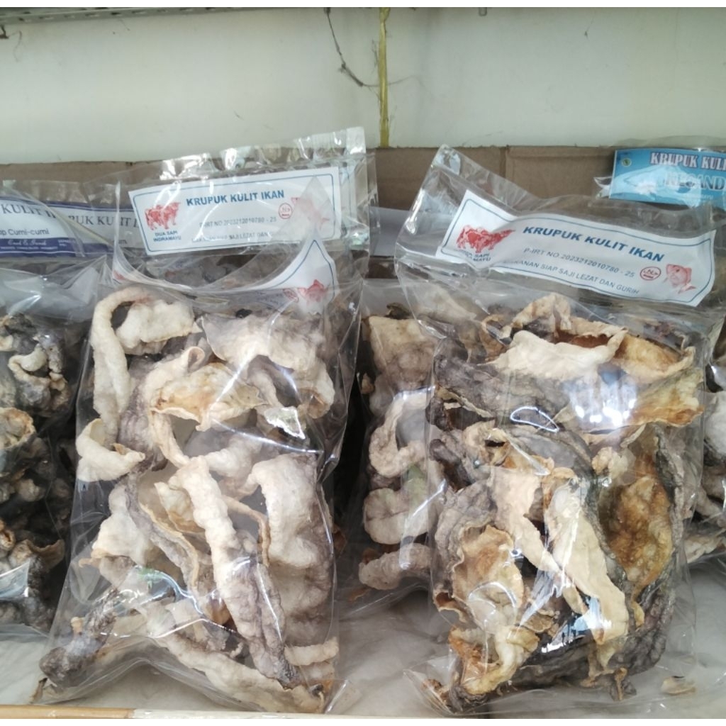 

kerupuk kulit ikan gurih dan lezat asli produk indramayu