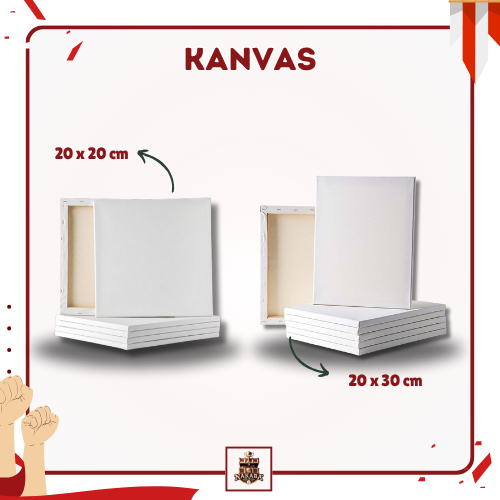 

Paket Alat Lukis Kanvas Set 20X20cm Dilengkapi Dengan Cat Akrilik, Kuas & Palet | Toys Gift, Creative Activity, Art, Painting, Lukisan, Drawing, Kado