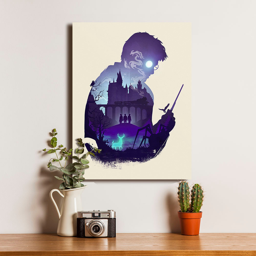 Poster Serial Harry Potter Wall Paper  - Dekorasi Hiasan Dinding Kayu