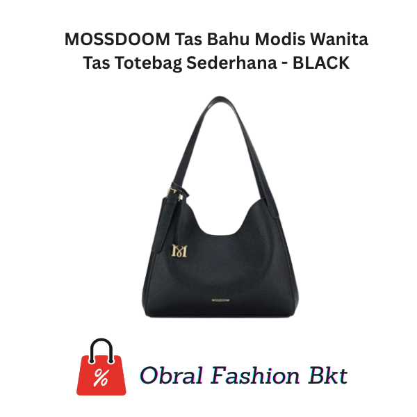Tas Bahu Modis Wanita Tas Totebag Sederhana - BLACK