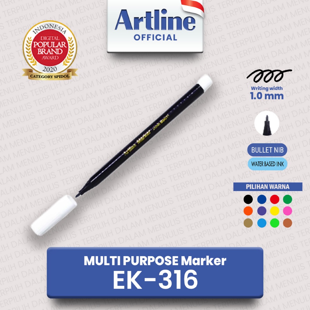 

[PCS] ARTLINE Spidol Warna Color Marker EK-316