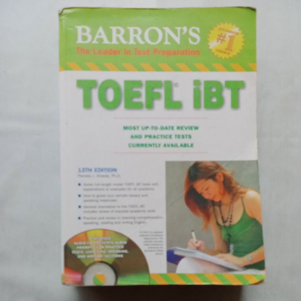 BUKU ORIGINAL BEKAS TOEFL. IBT. BARRONS