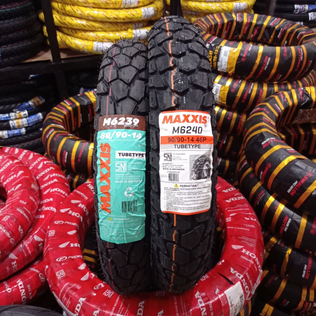 BAN MAXXIS ((NON TUBLES)) 80/90-14, 90/90-14