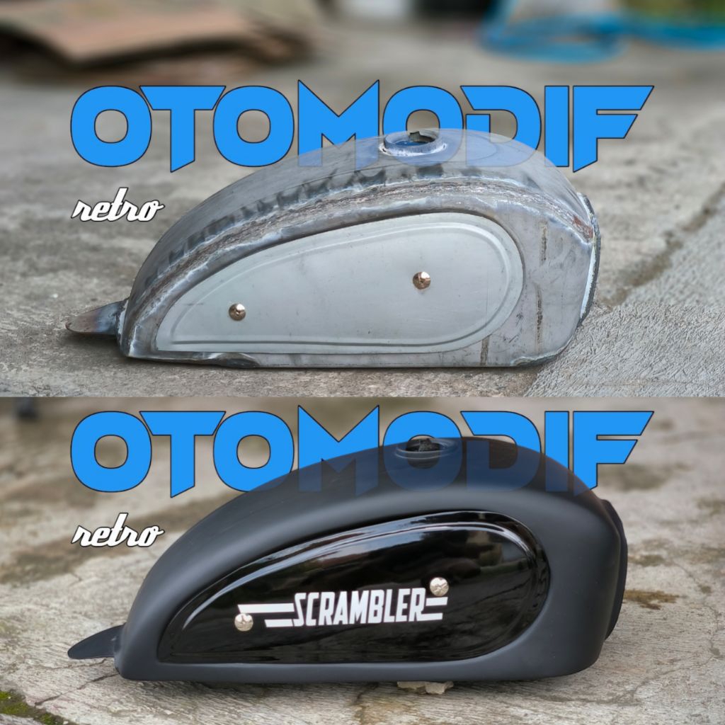 Tangki Motor Custom Model Ducati Scrambler