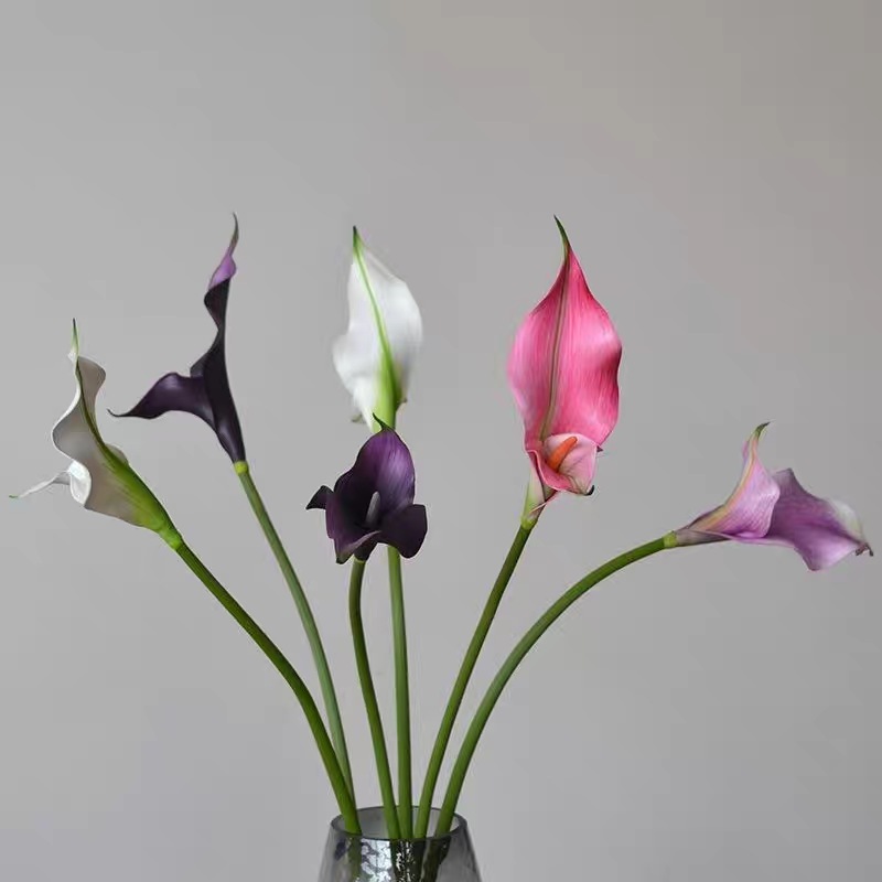 Bunga dekorasi artificial calla lily jumbo / lilly double kelopak