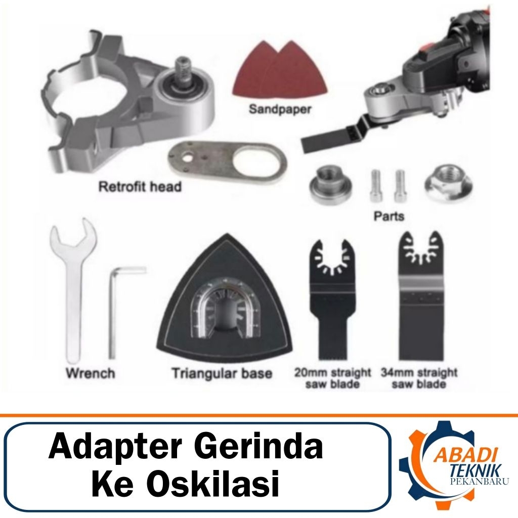 Adaptor Gerinda Oskilasi Adapter Gurinda Oskilasi Cutting Multifungsi