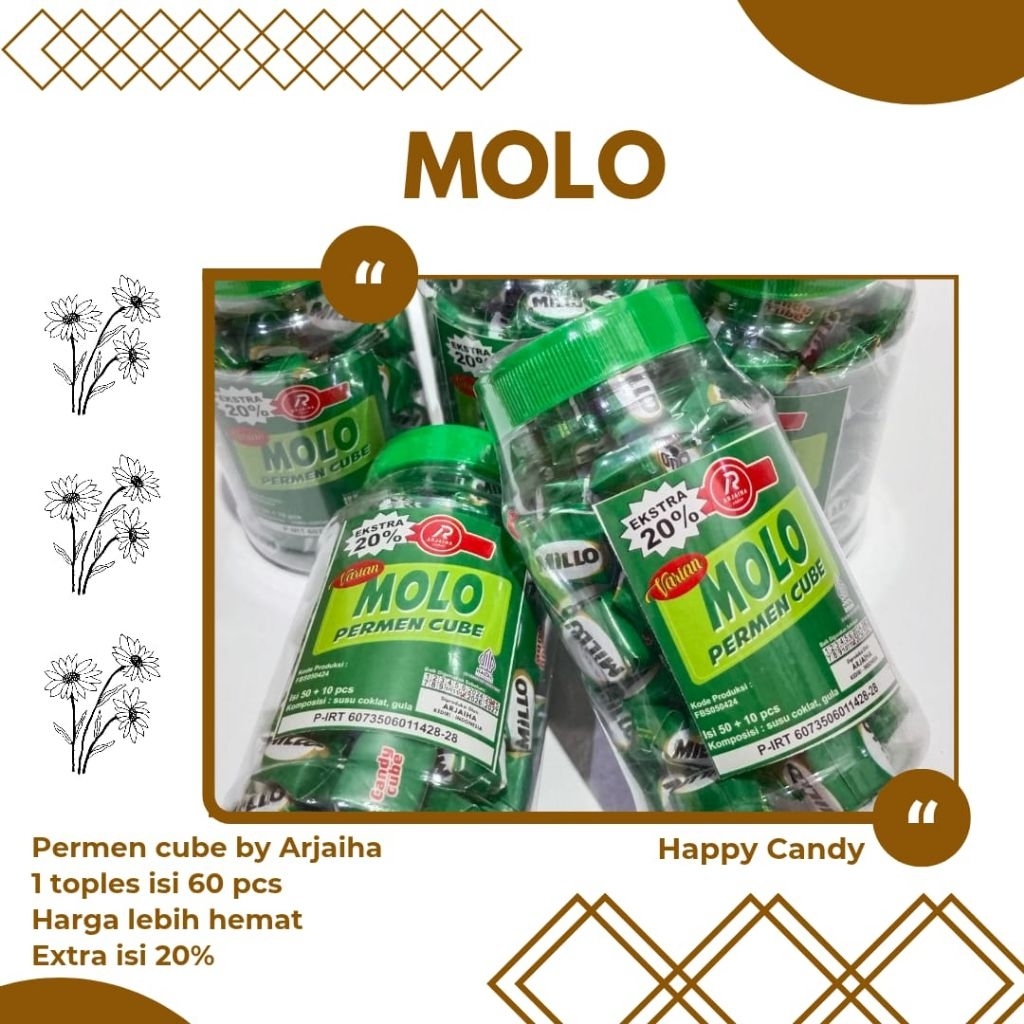 

Permen Viral Millo MILO MOLO Obral Isi 60 Pcs