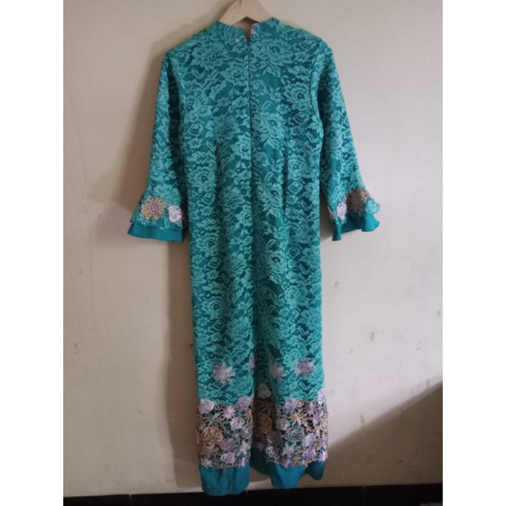 DRESS BROKAT BRUKAT GAMIS PANJANG WANITA KONDANGAN ACARA PESTA PENGANTIN LAMARAN MEWAH ELEGAN PREMIU