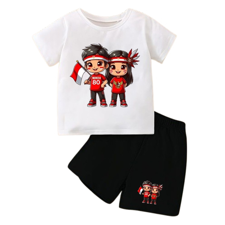 SETELAN BAJU AGUSTUSAN MERAH PUTIH ANAK LAKI LAKI DAN PEREMPUAN 2-10 TAHUN - BAJU AGUSTUSAN ANAK ANA