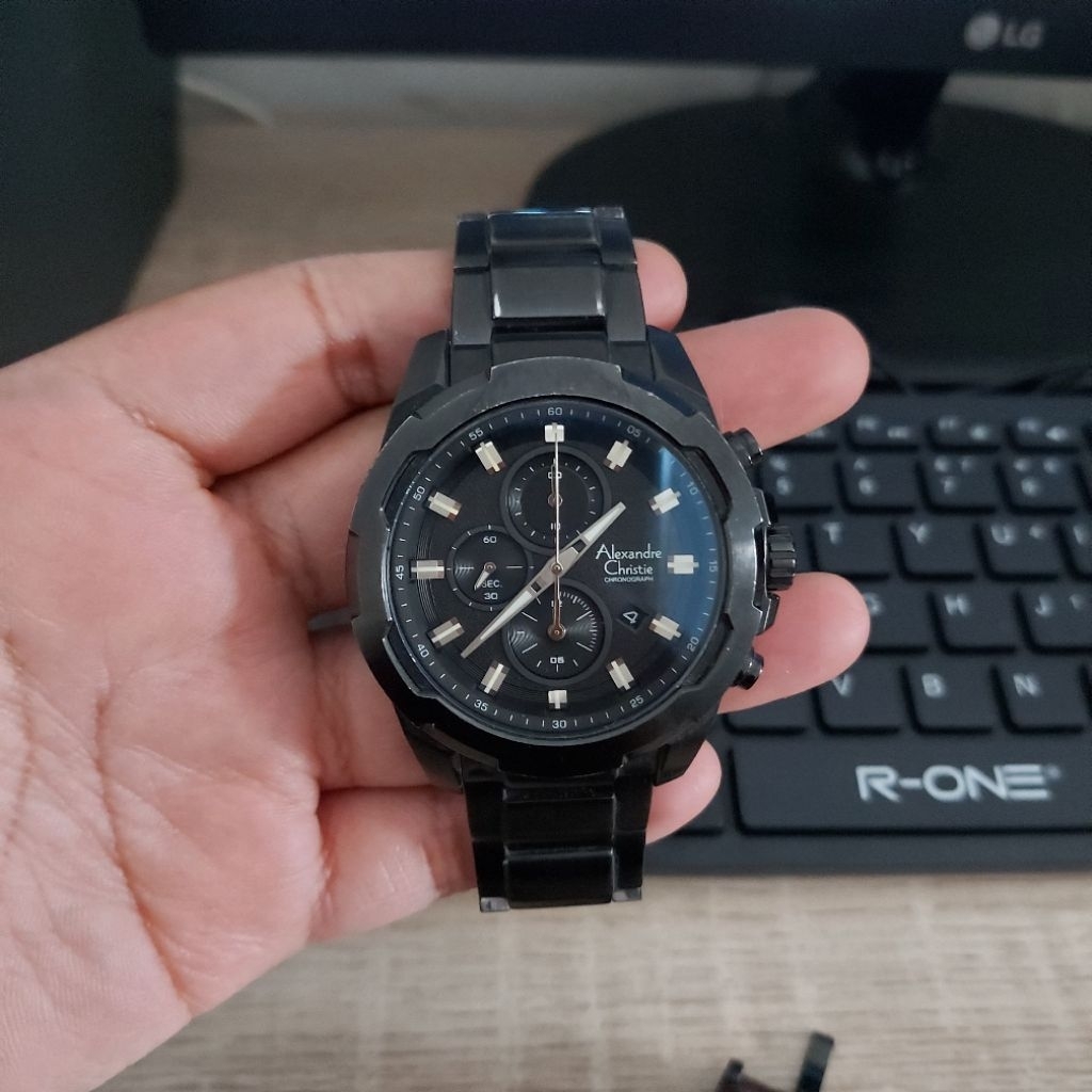 PRELOVED JAM TANGAN PRIA ALEXANDRE CHRISTIE AC6523 AC 6523 ORIGINAL SECOND