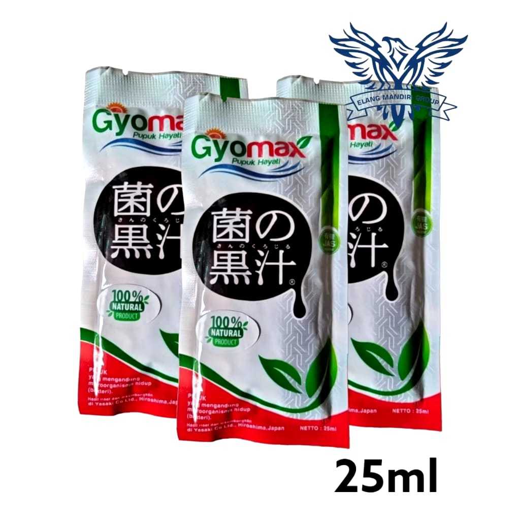 Gyomax Sachet 25ml Pupuk hayati Jepang Mempercepat pertumbuhan tanaman Gyomax