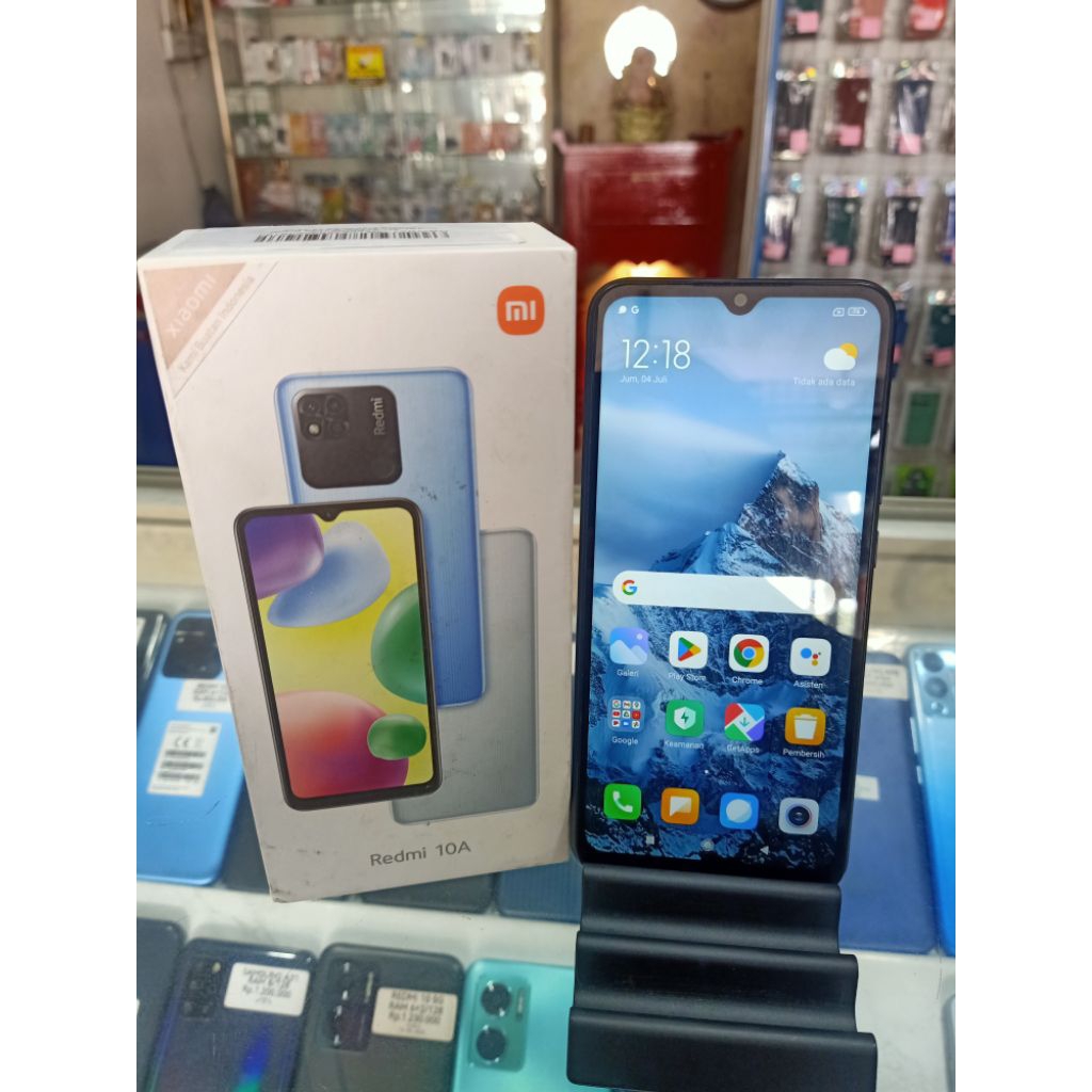 HP SECOND MURAH BERGARANSI XIAOMI REDMI 10A RAM 4+1/64 KOTAK