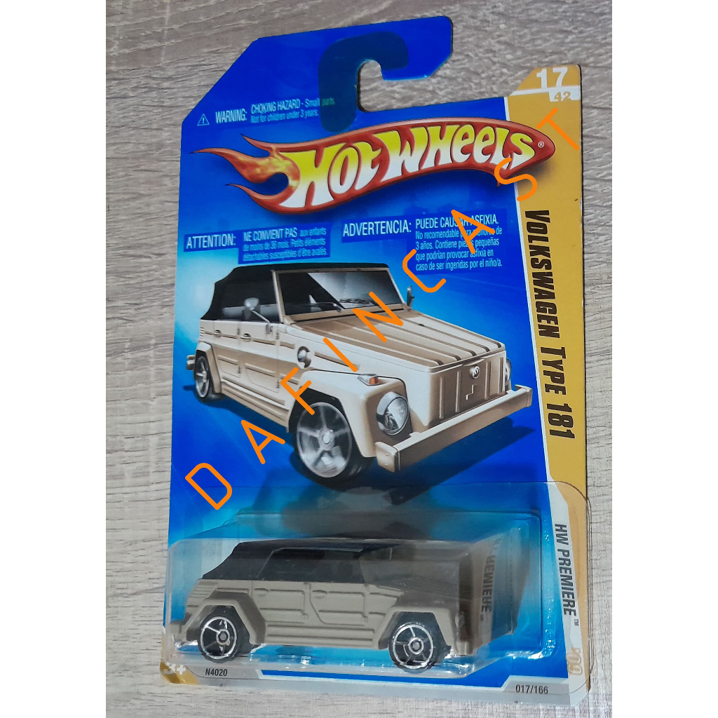 hot wheels hotwheels hw vw type 181 cream