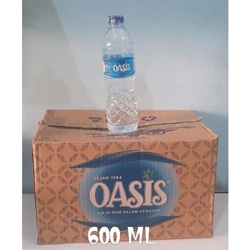 

Air Mineral Oasis Ukuran 600 ML (1 dus isi 24 botol)