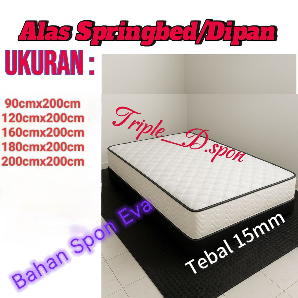 Alas Lantai Springbed | Alas Kasur Lantai Ketebalan 15mm