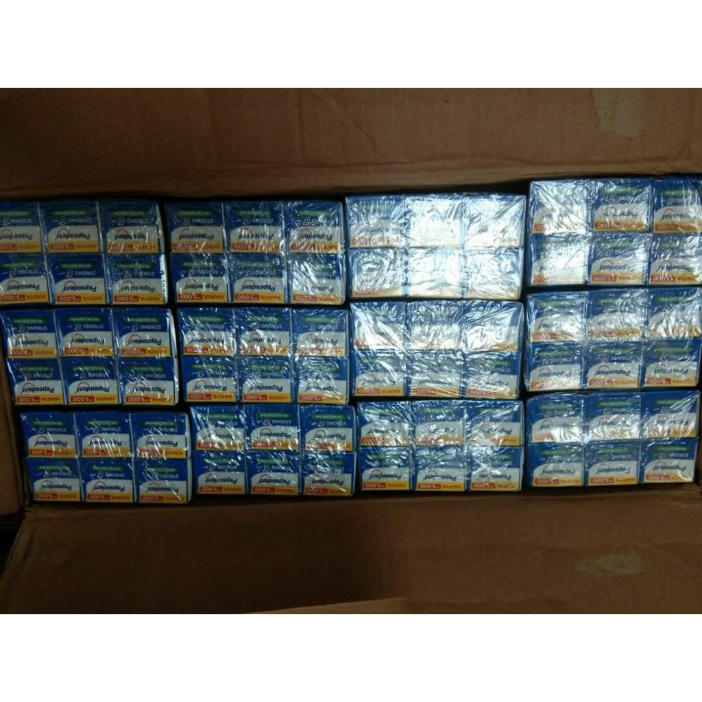 PASTA GIGI PEPSODENT STRONG 75GR+ 15GR HARGA 1 KARTON ISI 72 PCS