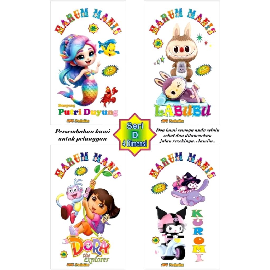 

COD PLASTIK HARUMANIS 3D SERI LENGKAP