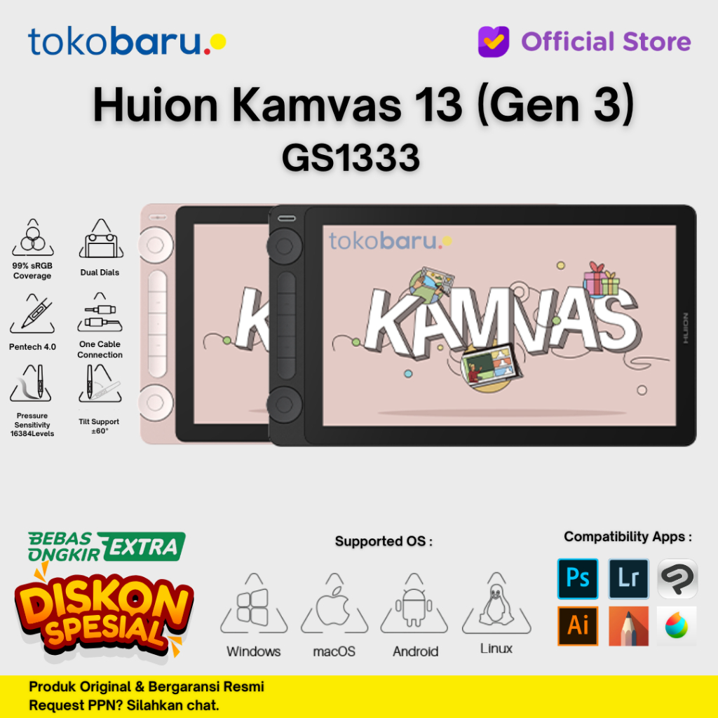 Huion Kamvas 13 Gen 3 - Pen Display Artistic