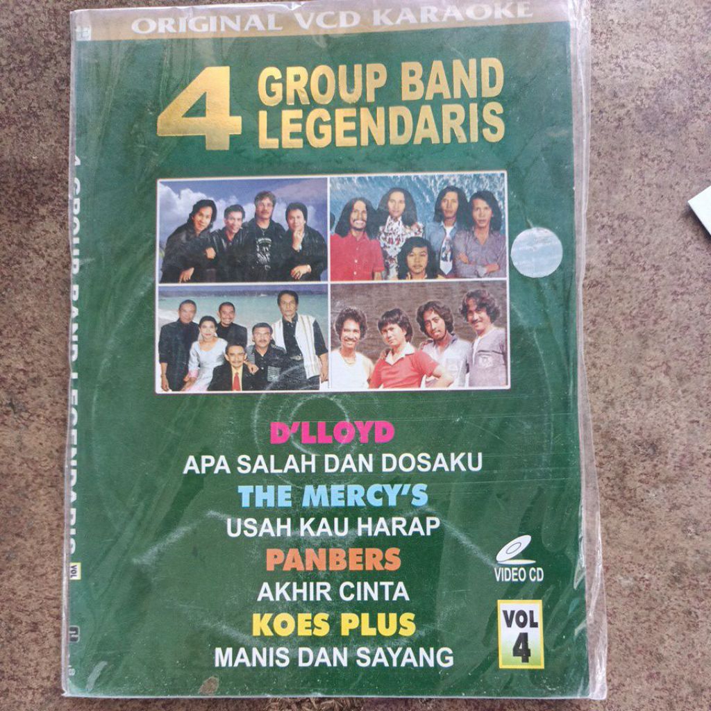 Vcd ori karaoke 4 Group Band Legendaris vol4
