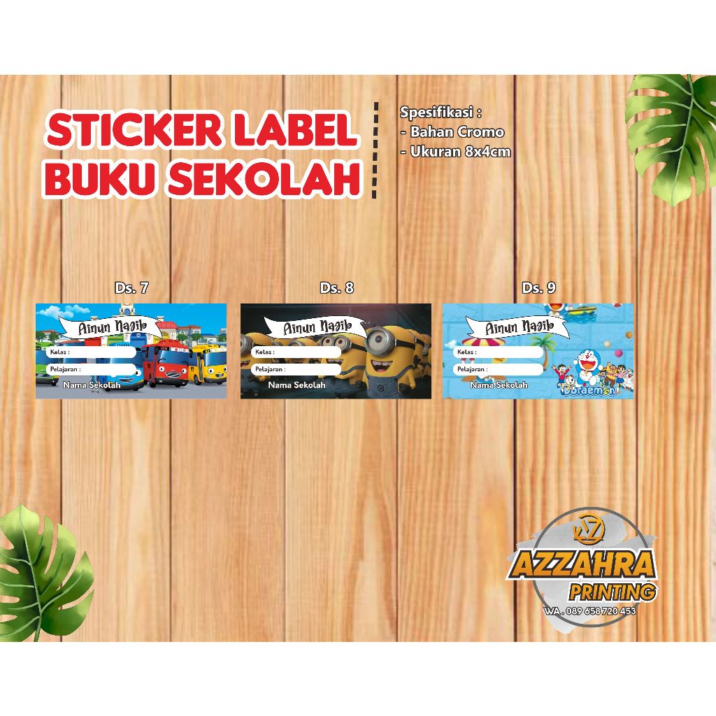 

STICKER LABEL BUKU TULIS CUSTOM NAMA