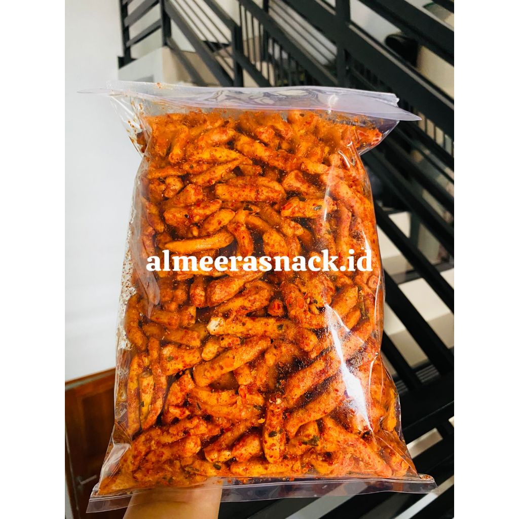 

basreng pedas daun jeruk 1kg bumbu melimpah