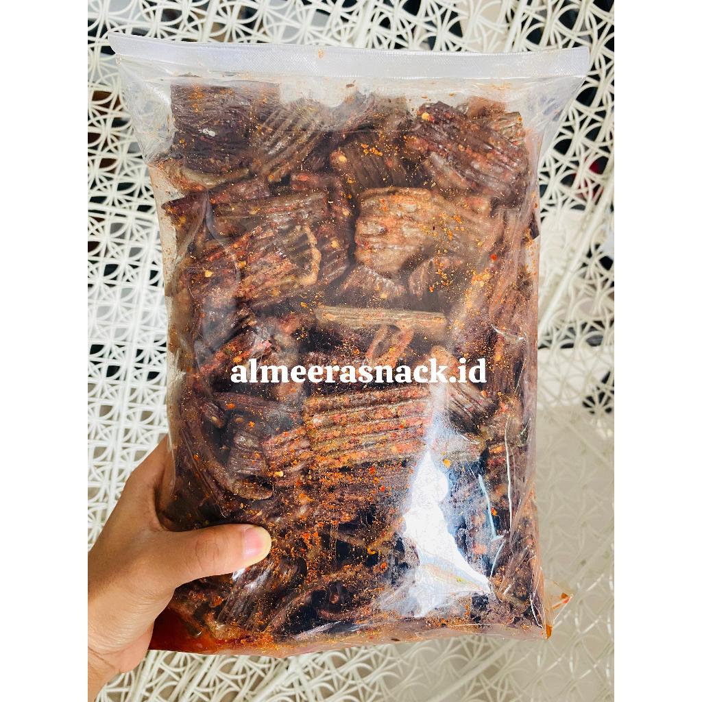 

seblak kerupuk jengkol asbes 1kg pedas daun jeruk